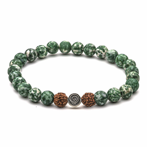 Tree Agate Bracelet Crystal Healing Jewellery Natural Stone Stretchy  Stacking Gift for Men or Women Heart Chakra - Etsy
